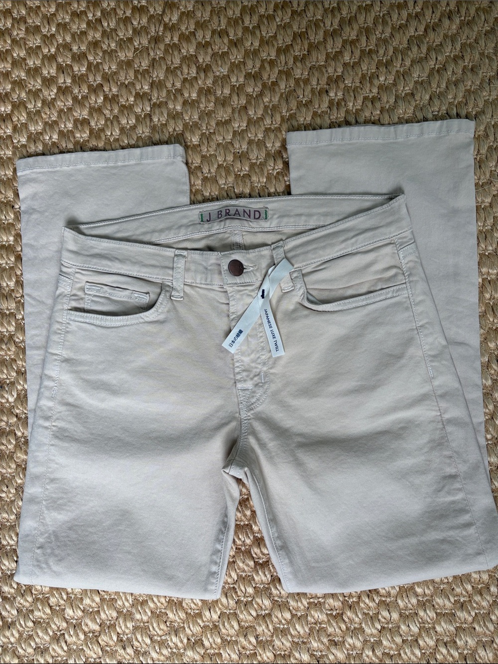 NWOT J Brand women Light Cream Gigi Jeans, Sz 27